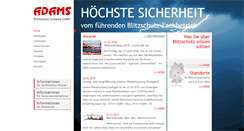 Desktop Screenshot of adams-blitzschutz.de